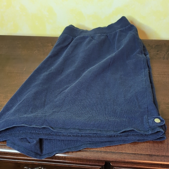 Just My Size Relaxed Fit Navy Snap Detail Shorts 3x Women's Vintage - Picture 1 of 5